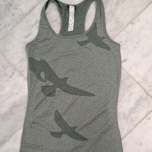 Oiselle wings out racerback tank - Small dusty green